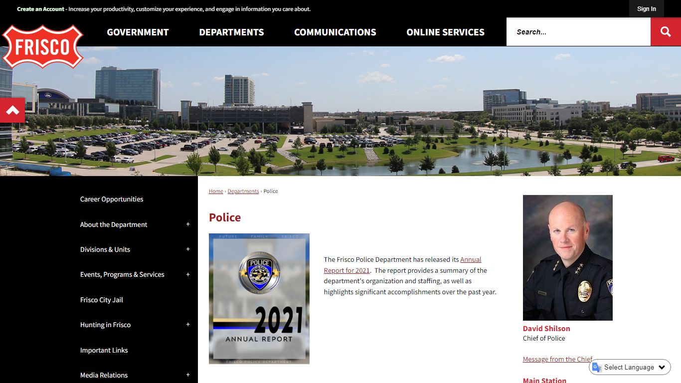 Police | Frisco, TX - Official Website